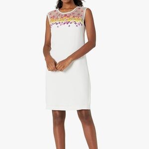 Trina Turk Prismatic Embellished Shift Dress Size 4